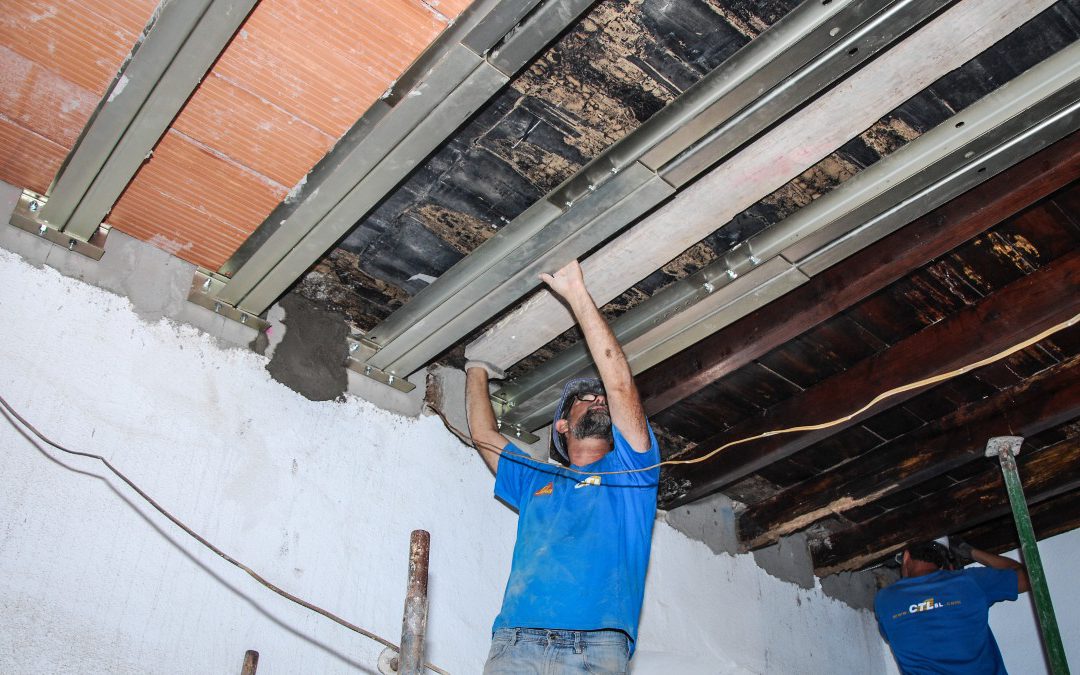 Sustitución de forjado de madera con Mecanoviga, Guillena