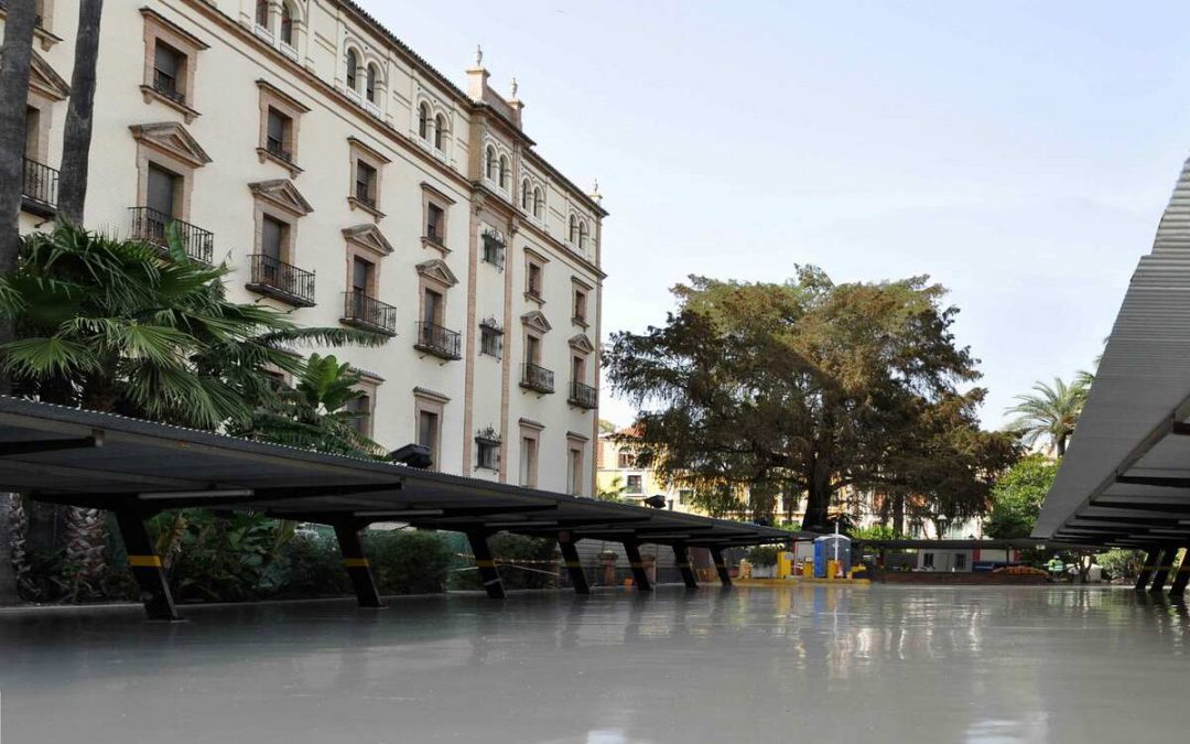 Construcción pavimento Hotel Alfonso XIII, Sevilla