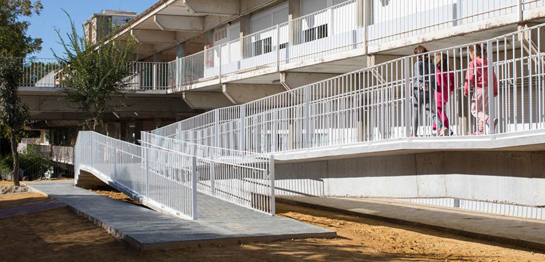Construcción de rampa Colegio Aljarafe, Sevilla