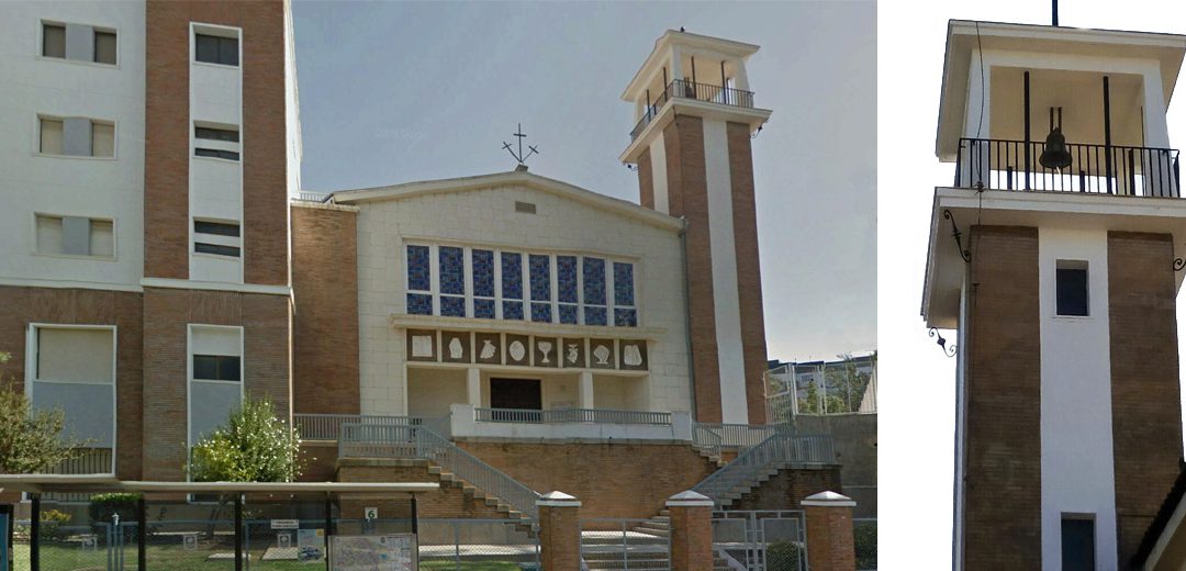 Reparación de torre-campanario colegio, Huelva