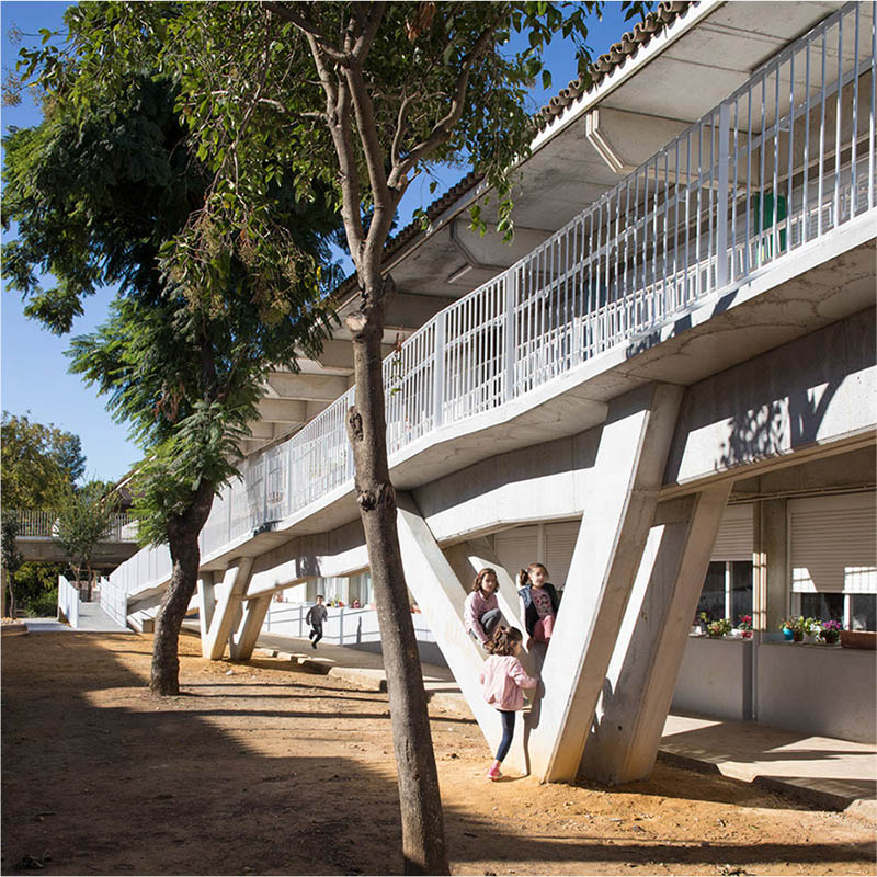 Construcción rampa Colegio Aljarafe